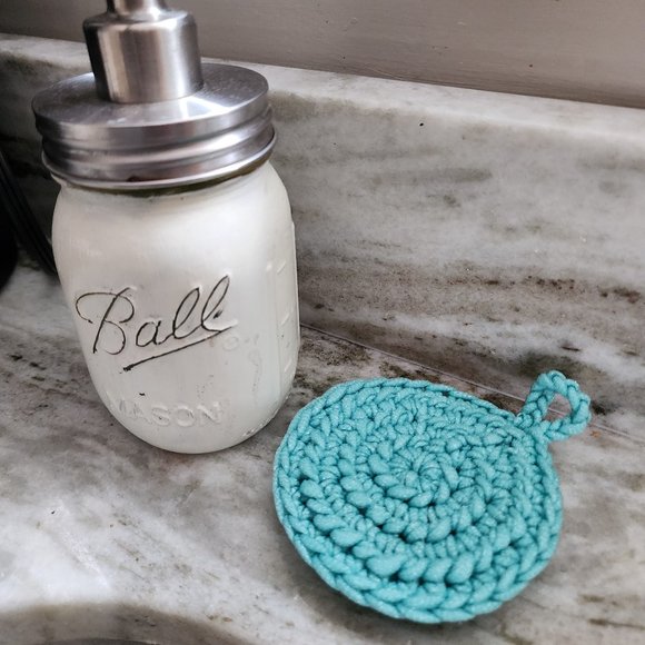 Kitchen Pot Scrubber, Scrubber, Crochet Scouring Pad,Heavy Duty Scubber - Picture 2 of 7